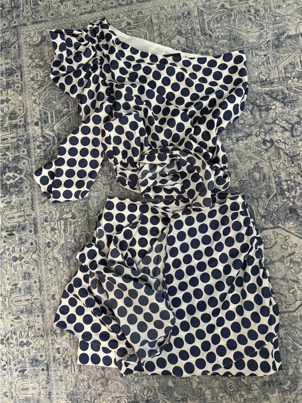DO + BE polka dot skirt and top set